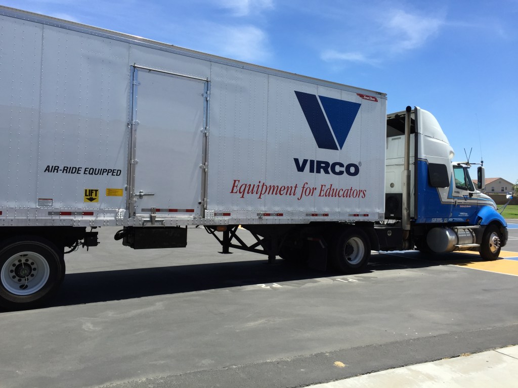 The furniture moving truck